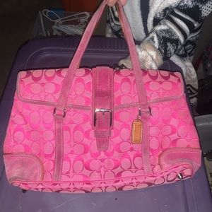 Pink coach Purse